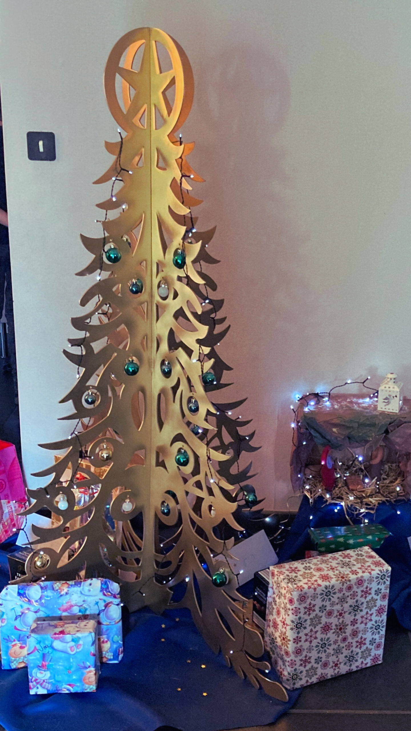 Sapin Métal Doré RACKEN MÉTAL by KDS