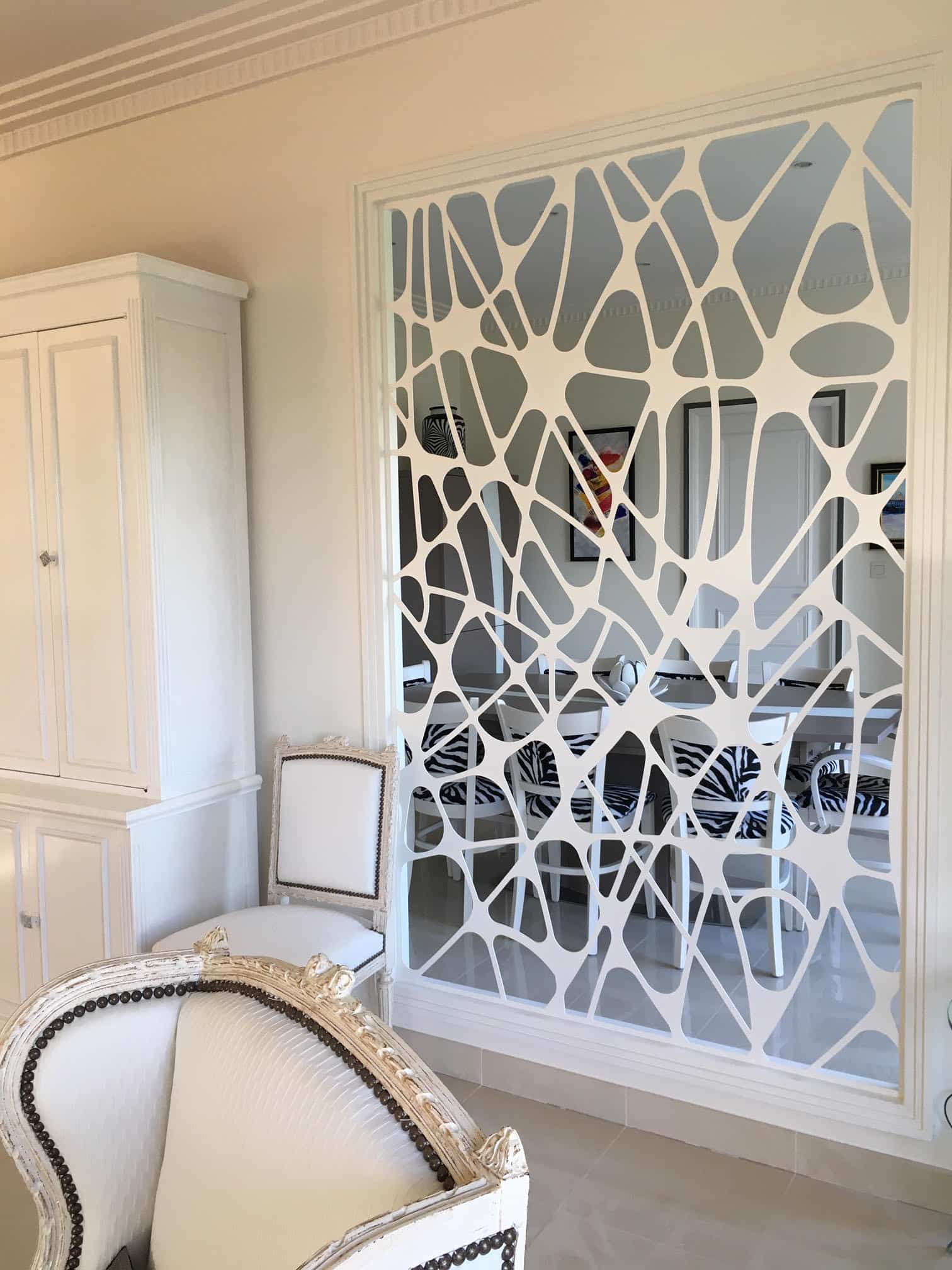 Claustra métal beige